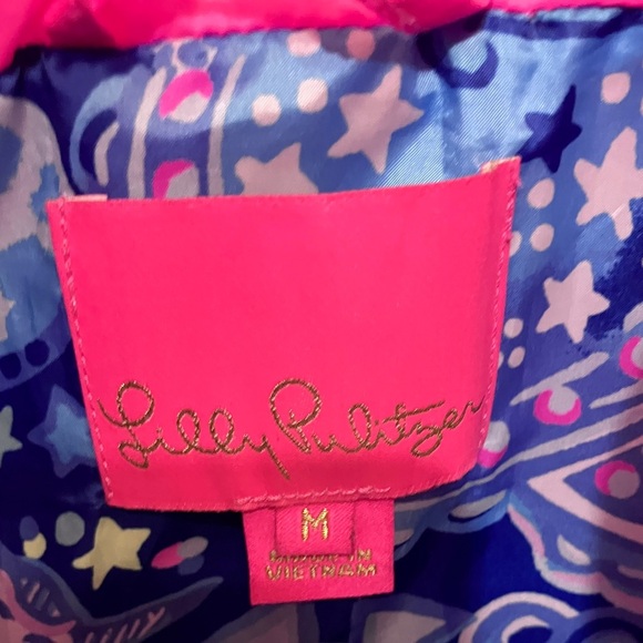 Lilly Pulitzer winter vest “Palm Paradise” wms sz med - Picture 7 of 7